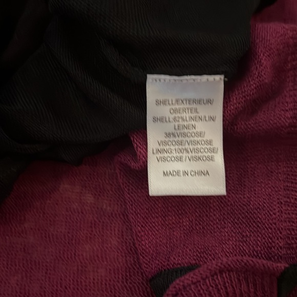 NWT Adrianna Papell Purple and Black Sheer Layer Sleeveless Tank Top size XL - Picture 10 of 10